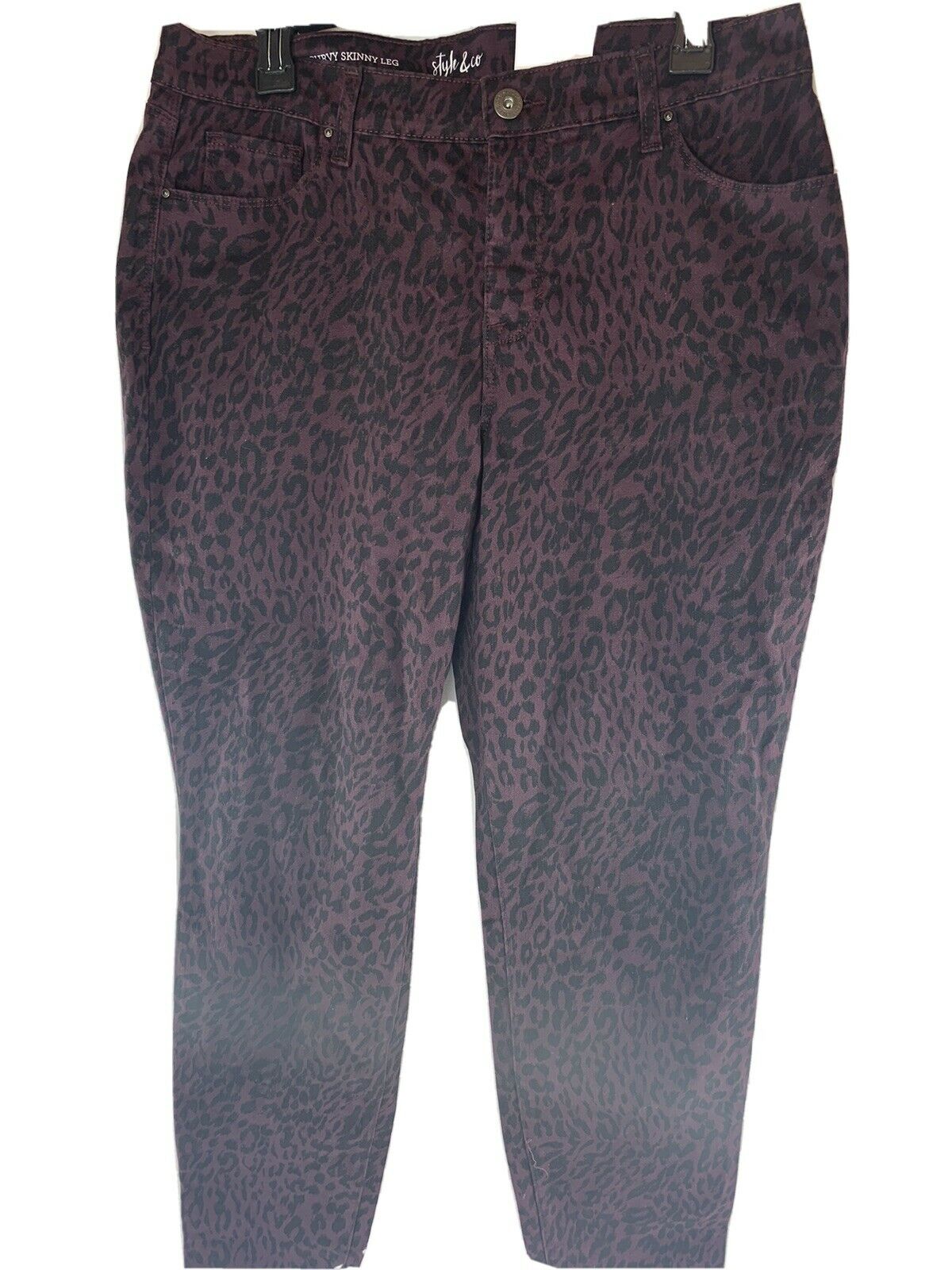 Style & Co Curvy Skinny Leg BJ Wild Puma Jeans Size 12 ($49)
