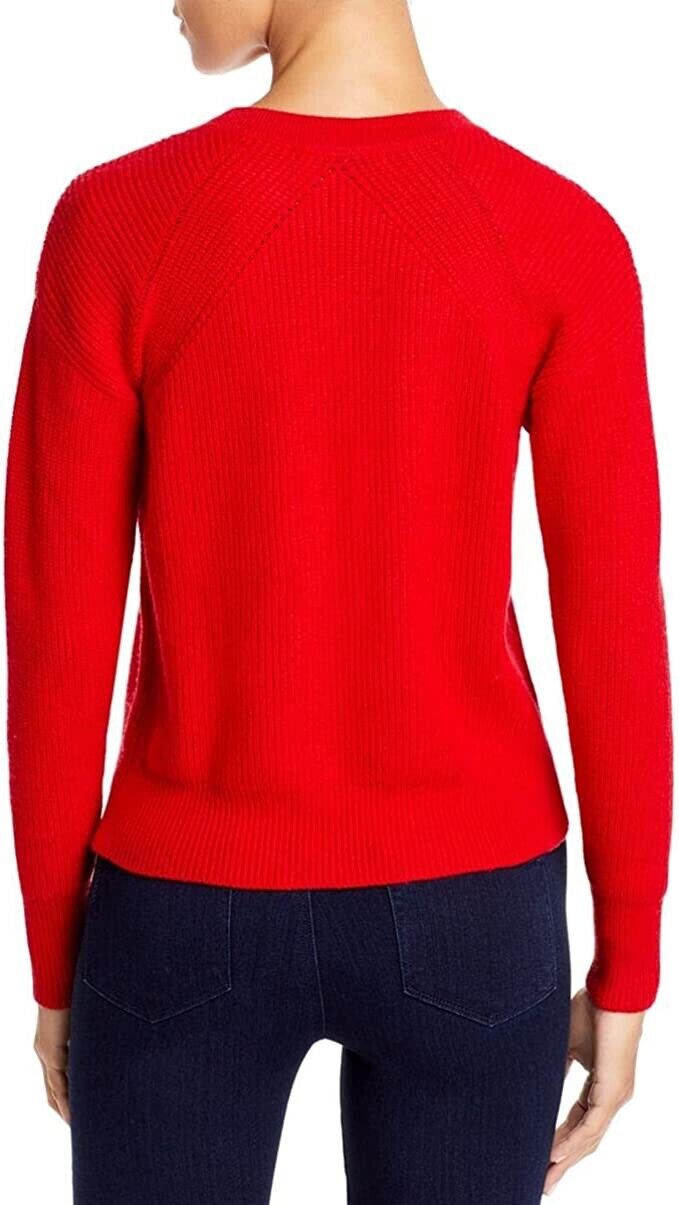 Single Thread Womens Criss Cross Knit Pullover Sweater Red XL