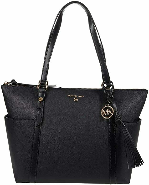 Michael Kors Nomad Large Top Zip Tote Black One Size