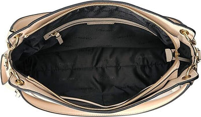 Calvin Klein Melanie Pebble Leather Slouchy Zip Face Hobo