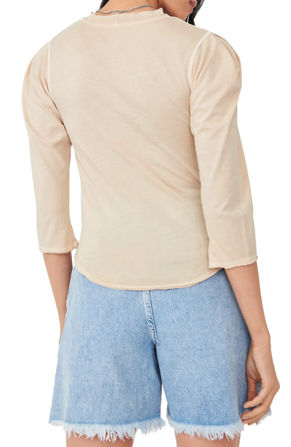 Free People Clover Puff Shoulder Top S