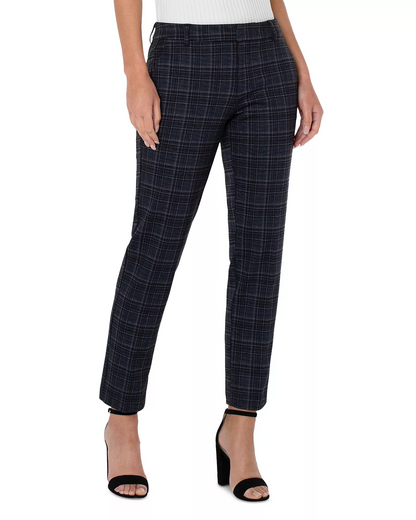 Liverpool Madonna Skinny Navy/Black/Charcoal Tartan Plaid 8