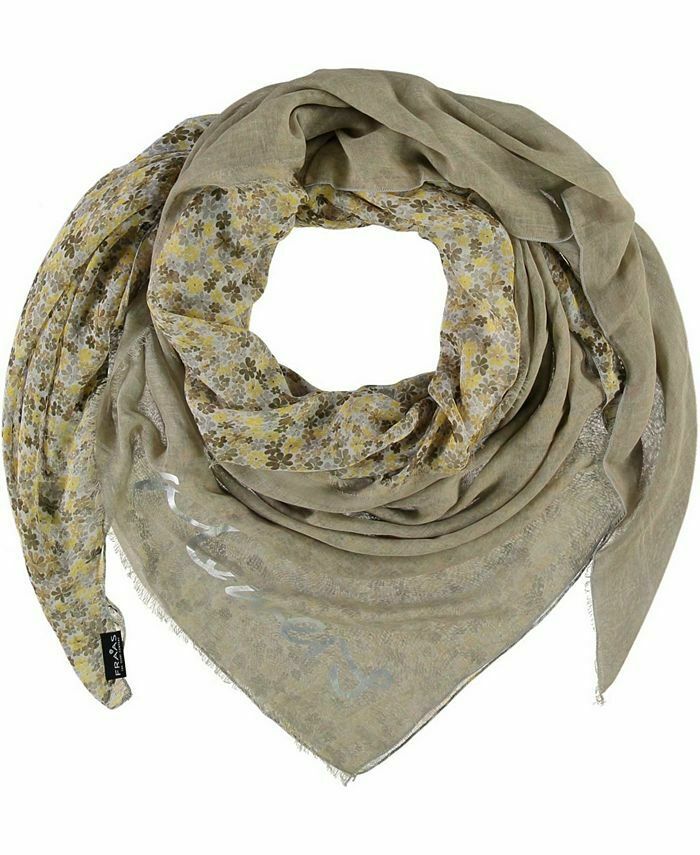 Foulard carré avec inscription FRAAS