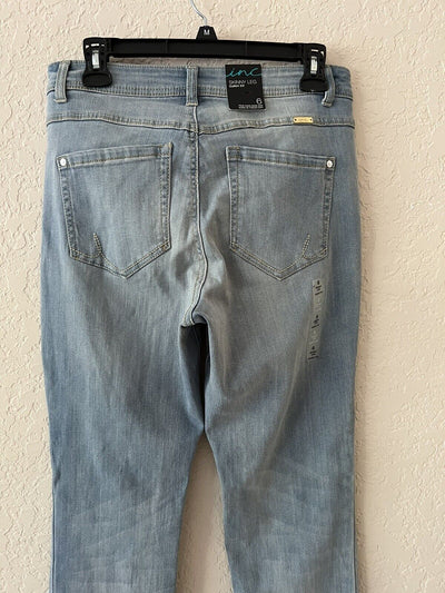 inc skinny legs curry fit jeans light blue size 6