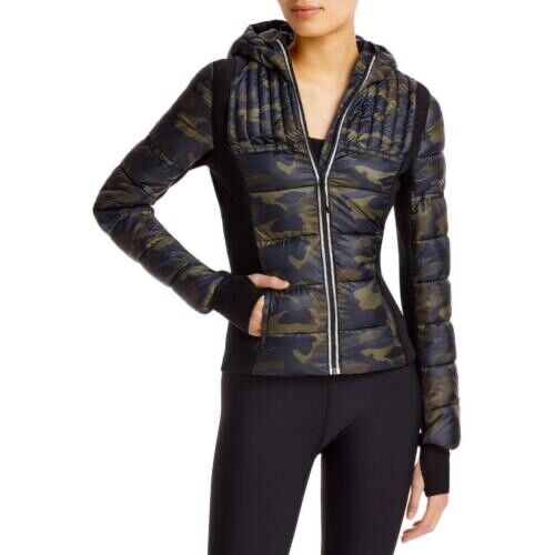 Aqua Womens Reflective Quilted Puffer Jacket S