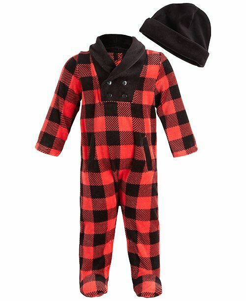 First Impressions Baby Boys Check Collar Coverall, Created for Macy's. NB
