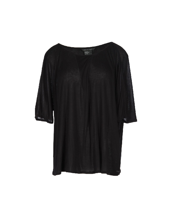 ARMANI EXCHANGE T-Shirt in Black - Outlet Designers