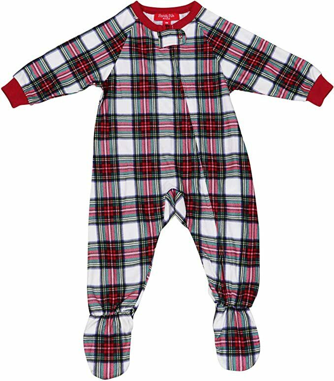 Family Pajamas Matching Infant Stewart Plaid Footed Pajamas 12 Months