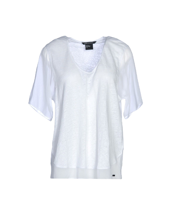 ARMANI EXCHANGE Sweater/T-Shirt in White - Outlet Designers
