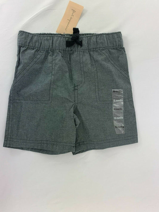 First Impressions Shorts Grey Chambray