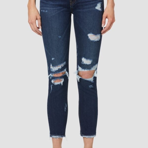 Hudson Lana Boyfriend Jeans — Floating Free Destructed, Size 25