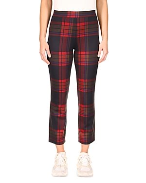 Sanctuary Carnaby Plaid Kick Crop Pants — Carson Plaid, Size XS