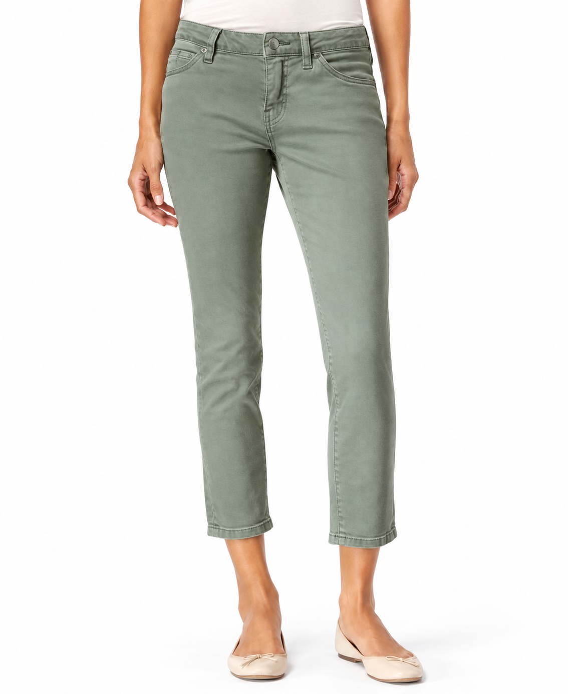 AI-enhanced catalog image of JAG Penelope Ivy cropped jeans
