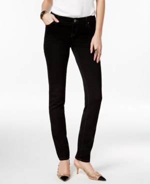 INC International Concepts Curvy Skinny Jeans — Black Denim, Size 18 Long