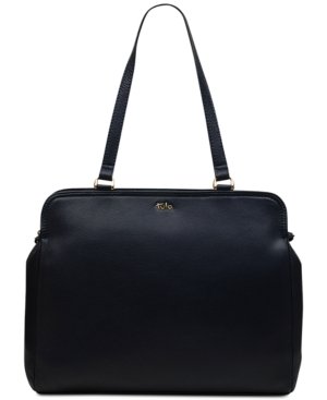 Tula England Nappa Originals Leather Zip-Top Tote – Ink