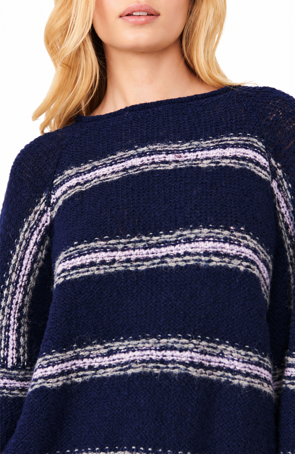 Free People Hockley Moonlight Combo sweater, AI-enhanced detail image